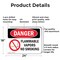 Signmission Flammable Vapors No Smoking Danger Sign, Aluminum, 24in W x 18in L, 2PK OS-2PACK-DS-A-1824-L-1258 - alternate 2